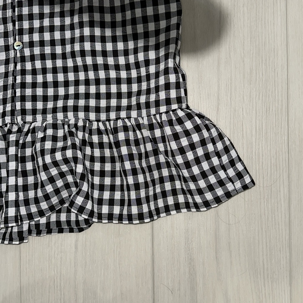 Buffalo Plaid Ruffled Top - Picture 4 of 4
